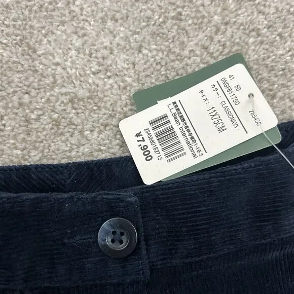 L.L Bean Women's Size 11 Blue Corduroy Pants Japan Fit‎ NEW - Picture 5 of 10